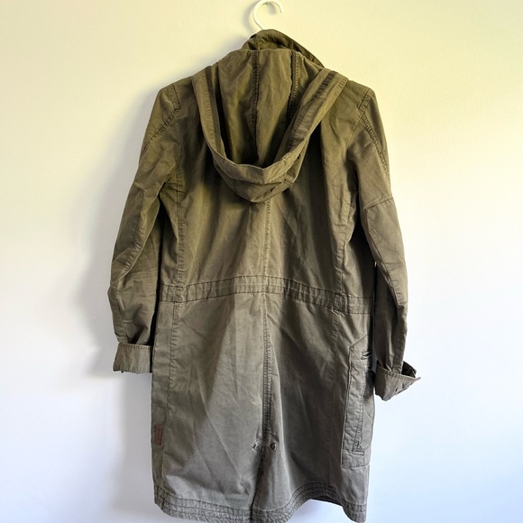 Vintage Trench-Style Olive Light Roots Jacket - Picture 3 of 3